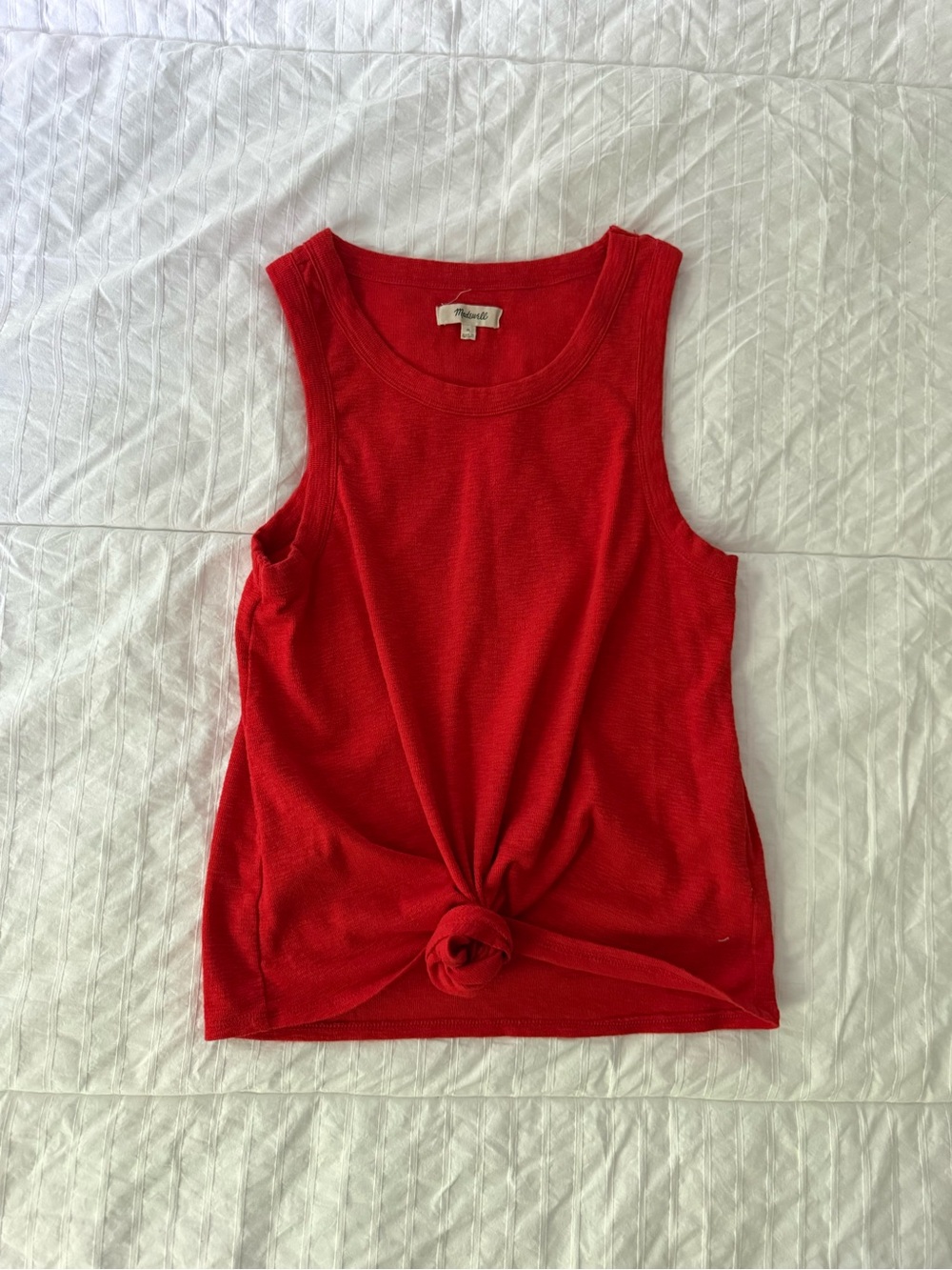 Light weight Madewell front tie tank